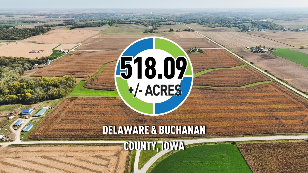 518.09+/- Acres Delaware & Buchanan County, IA - AUCTION