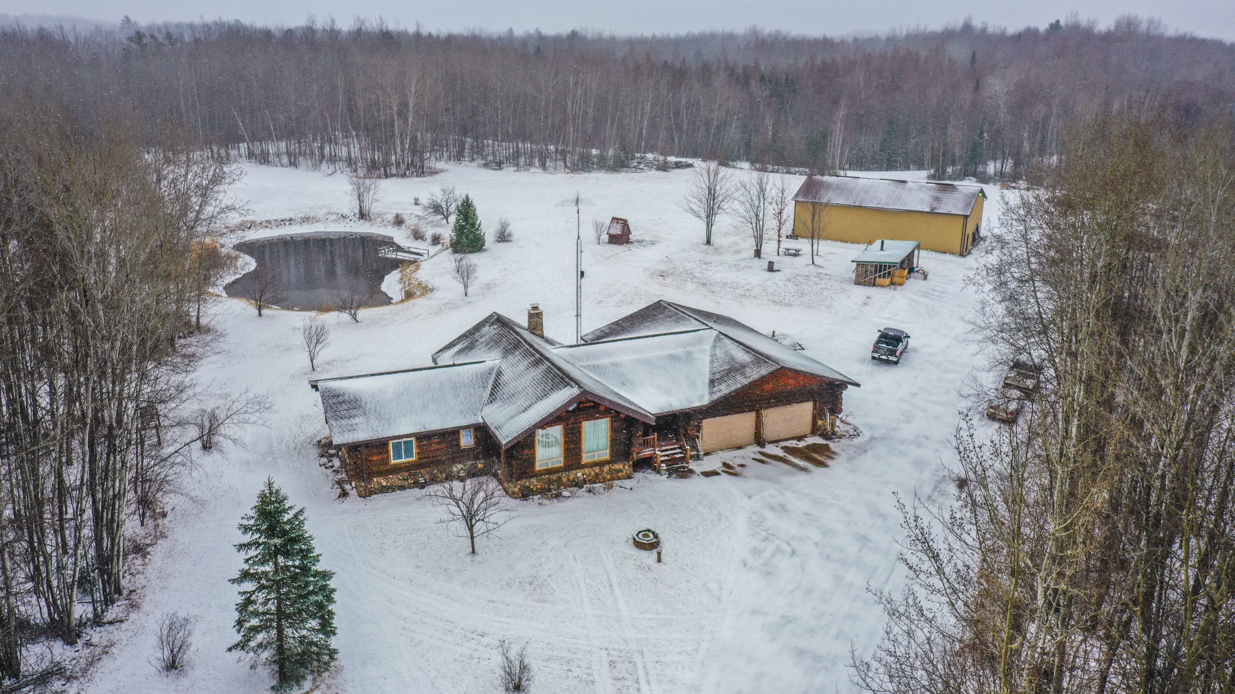 74 +/- Acres with Log Home Price County, WI