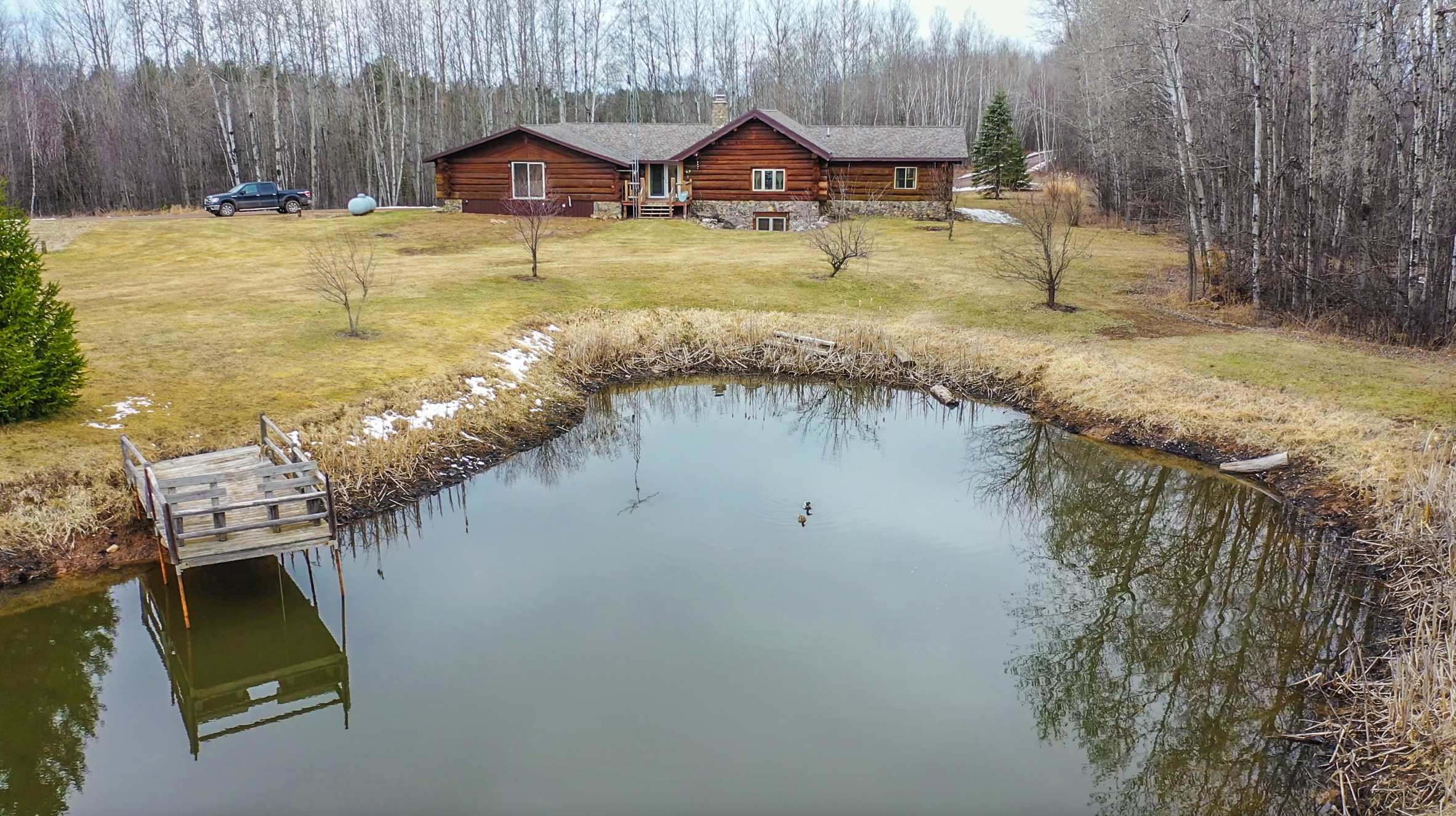 74 +/- Acres with Log Home Price County, WI
